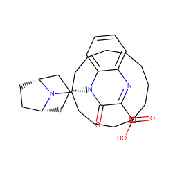 O=C(O)c1nc2ccccc2n([C@@H]2C[C@@H]3CC[C@H](C2)N3C2CCCCCCCCCCC2)c1=O ZINC000100617131