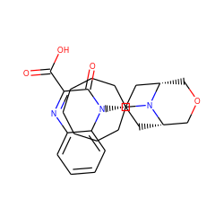 O=C(O)c1nc2ccccc2n([C@H]2C[C@H]3COC[C@@H](C2)N3C2CCCCCCC2)c1=O ZINC000114712346