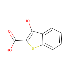 O=C(O)c1sc2ccccc2c1O ZINC000031352066