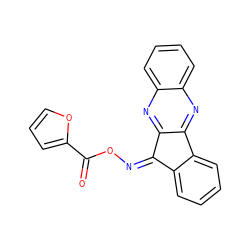 O=C(O/N=C1/c2ccccc2-c2nc3ccccc3nc21)c1ccco1 ZINC000017241487