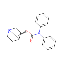 O=C(O[C@H]1CN2CCC1CC2)N(c1ccccc1)c1ccccc1 ZINC000002017910