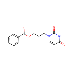 O=C(OCCCn1ccc(=O)[nH]c1=O)c1ccccc1 ZINC000036185081