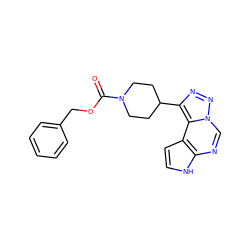 O=C(OCc1ccccc1)N1CCC(c2nnn3cnc4[nH]ccc4c23)CC1 ZINC001772632607