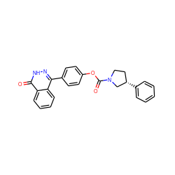 O=C(Oc1ccc(-c2n[nH]c(=O)c3ccccc23)cc1)N1CC[C@H](c2ccccc2)C1 ZINC000145634665