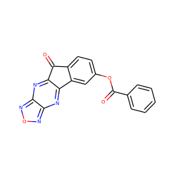 O=C(Oc1ccc2c(c1)-c1nc3nonc3nc1C2=O)c1ccccc1 ZINC001772600162