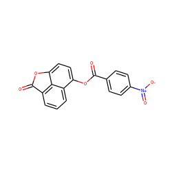 O=C(Oc1ccc2c3c(cccc13)C(=O)O2)c1ccc([N+](=O)[O-])cc1 ZINC000095920798