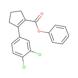 O=C(Oc1ccccc1)C1=C(c2ccc(Cl)c(Cl)c2)CCC1 ZINC000028957316