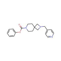 O=C(Oc1ccccc1)N1CCC2(CC1)CN(Cc1ccncc1)C2 ZINC000003956186