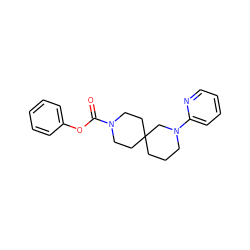 O=C(Oc1ccccc1)N1CCC2(CCCN(c3ccccn3)C2)CC1 ZINC000003955976