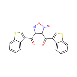 O=C(c1[nH]o[n+](=O)c1C(=O)c1csc2ccccc12)c1csc2ccccc12 ZINC000137006016