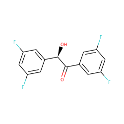 O=C(c1cc(F)cc(F)c1)[C@H](O)c1cc(F)cc(F)c1 ZINC000028713869