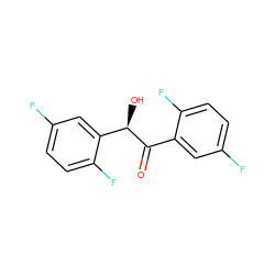 O=C(c1cc(F)ccc1F)[C@H](O)c1cc(F)ccc1F ZINC000028713867