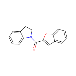 O=C(c1cc2ccccc2o1)N1CCc2ccccc21 ZINC000000272979