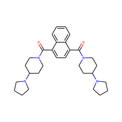 O=C(c1ccc(C(=O)N2CCC(N3CCCC3)CC2)c2ccccc12)N1CCC(N2CCCC2)CC1 ZINC000096284325