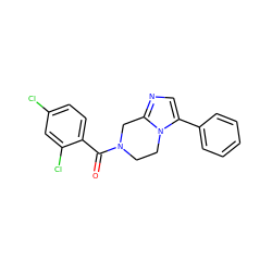 O=C(c1ccc(Cl)cc1Cl)N1CCn2c(-c3ccccc3)cnc2C1 ZINC000095565722