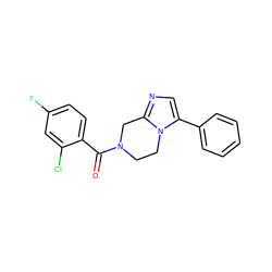 O=C(c1ccc(F)cc1Cl)N1CCn2c(-c3ccccc3)cnc2C1 ZINC000095565489