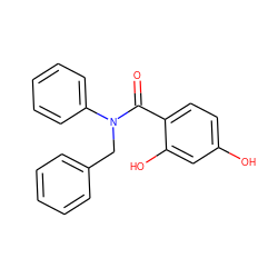 O=C(c1ccc(O)cc1O)N(Cc1ccccc1)c1ccccc1 ZINC000436746266