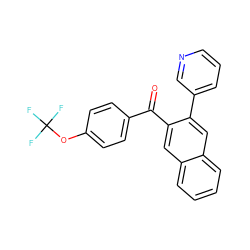 O=C(c1ccc(OC(F)(F)F)cc1)c1cc2ccccc2cc1-c1cccnc1 ZINC000040956367