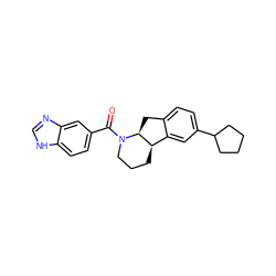 O=C(c1ccc2[nH]cnc2c1)N1CCC[C@@H]2c3cc(C4CCCC4)ccc3C[C@@H]21 ZINC000117627316