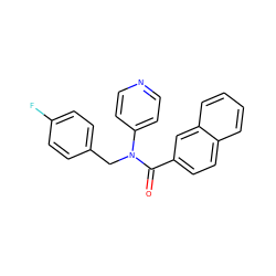 O=C(c1ccc2ccccc2c1)N(Cc1ccc(F)cc1)c1ccncc1 ZINC000049112024