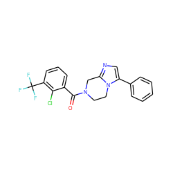 O=C(c1cccc(C(F)(F)F)c1Cl)N1CCn2c(-c3ccccc3)cnc2C1 ZINC000068247206