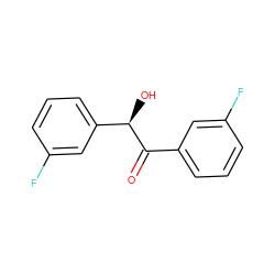 O=C(c1cccc(F)c1)[C@H](O)c1cccc(F)c1 ZINC000028713857