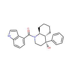 O=C(c1cccc2[nH]ccc12)N1CC[C@](O)(c2ccccc2)[C@H]2CCCC[C@@H]21 ZINC000071296351