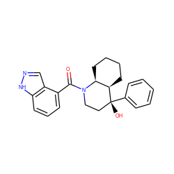 O=C(c1cccc2[nH]ncc12)N1CC[C@@](O)(c2ccccc2)[C@@H]2CCCC[C@@H]21 ZINC000071296301