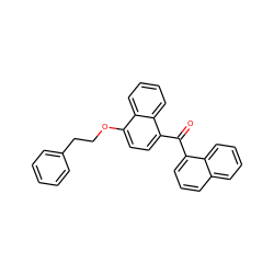 O=C(c1cccc2ccccc12)c1ccc(OCCc2ccccc2)c2ccccc12 ZINC000028710496