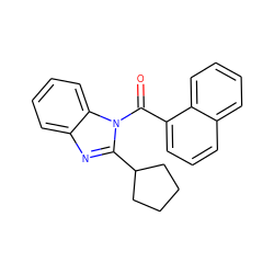 O=C(c1cccc2ccccc12)n1c(C2CCCC2)nc2ccccc21 ZINC001772593666