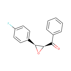 O=C(c1ccccc1)[C@H]1O[C@H]1c1ccc(F)cc1 ZINC000004671875