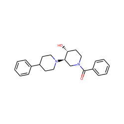 O=C(c1ccccc1)N1CC[C@@H](O)[C@H](N2CCC(c3ccccc3)CC2)C1 ZINC000013826421