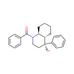 O=C(c1ccccc1)N1CC[C@](O)(c2ccccc2)[C@H]2CCCC[C@@H]21 ZINC000005008150