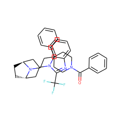 O=C(c1ccccc1)N1CCC(CCN2[C@H]3CC[C@H]2CC(n2c(C(F)(F)F)nc4ccccc42)C3)(c2ccccc2)CC1 ZINC000101641709