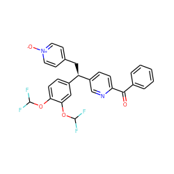 O=C(c1ccccc1)c1ccc([C@H](Cc2cc[n+]([O-])cc2)c2ccc(OC(F)F)c(OC(F)F)c2)cn1 ZINC000013490130