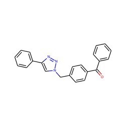 O=C(c1ccccc1)c1ccc(Cn2cc(-c3ccccc3)nn2)cc1 ZINC000015937287