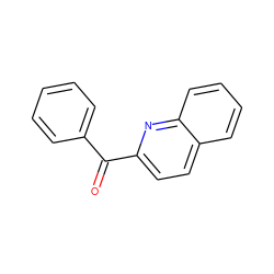 O=C(c1ccccc1)c1ccc2ccccc2n1 ZINC000000135796