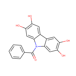 O=C(c1ccccc1)n1c2cc(O)c(O)cc2c2cc(O)c(O)cc21 ZINC000013737759