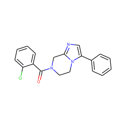 O=C(c1ccccc1Cl)N1CCn2c(-c3ccccc3)cnc2C1 ZINC000095565236