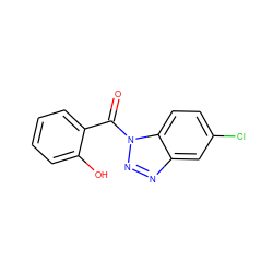 O=C(c1ccccc1O)n1nnc2cc(Cl)ccc21 ZINC000040877985