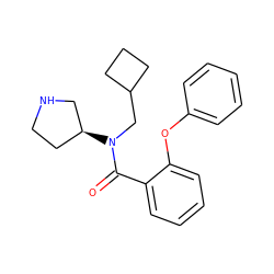 O=C(c1ccccc1Oc1ccccc1)N(CC1CCC1)[C@H]1CCNC1 ZINC000043010929