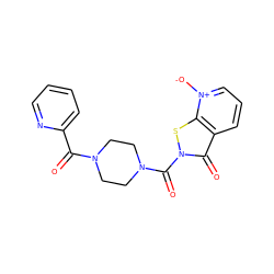 O=C(c1ccccn1)N1CCN(C(=O)n2sc3c(ccc[n+]3[O-])c2=O)CC1 ZINC001772575956