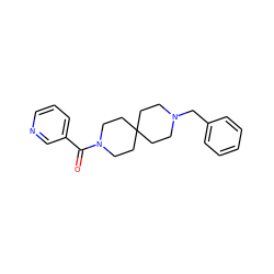 O=C(c1cccnc1)N1CCC2(CCN(Cc3ccccc3)CC2)CC1 ZINC000064550051