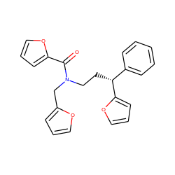 O=C(c1ccco1)N(CC[C@H](c1ccccc1)c1ccco1)Cc1ccco1 ZINC000001126164