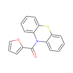 O=C(c1ccco1)N1c2ccccc2Sc2ccccc21 ZINC000000094046