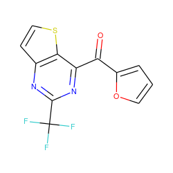 O=C(c1ccco1)c1nc(C(F)(F)F)nc2ccsc12 ZINC000029050317