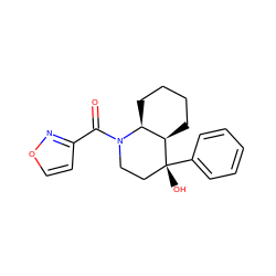 O=C(c1ccon1)N1CC[C@@](O)(c2ccccc2)[C@@H]2CCCC[C@@H]21 ZINC000071319194