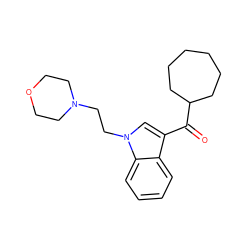 O=C(c1cn(CCN2CCOCC2)c2ccccc12)C1CCCCCC1 ZINC000045255725