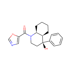 O=C(c1cnco1)N1CC[C@@](O)(c2ccccc2)[C@@H]2CCCC[C@@H]21 ZINC000071330459