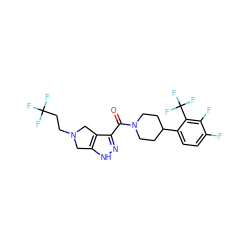 O=C(c1n[nH]c2c1CN(CCC(F)(F)F)C2)N1CCC(c2ccc(F)c(F)c2C(F)(F)F)CC1 ZINC001772637688